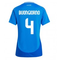 Italien Alessandro Buongiorno #4 Heimtrikot Frauen EM 2024 Kurzarm